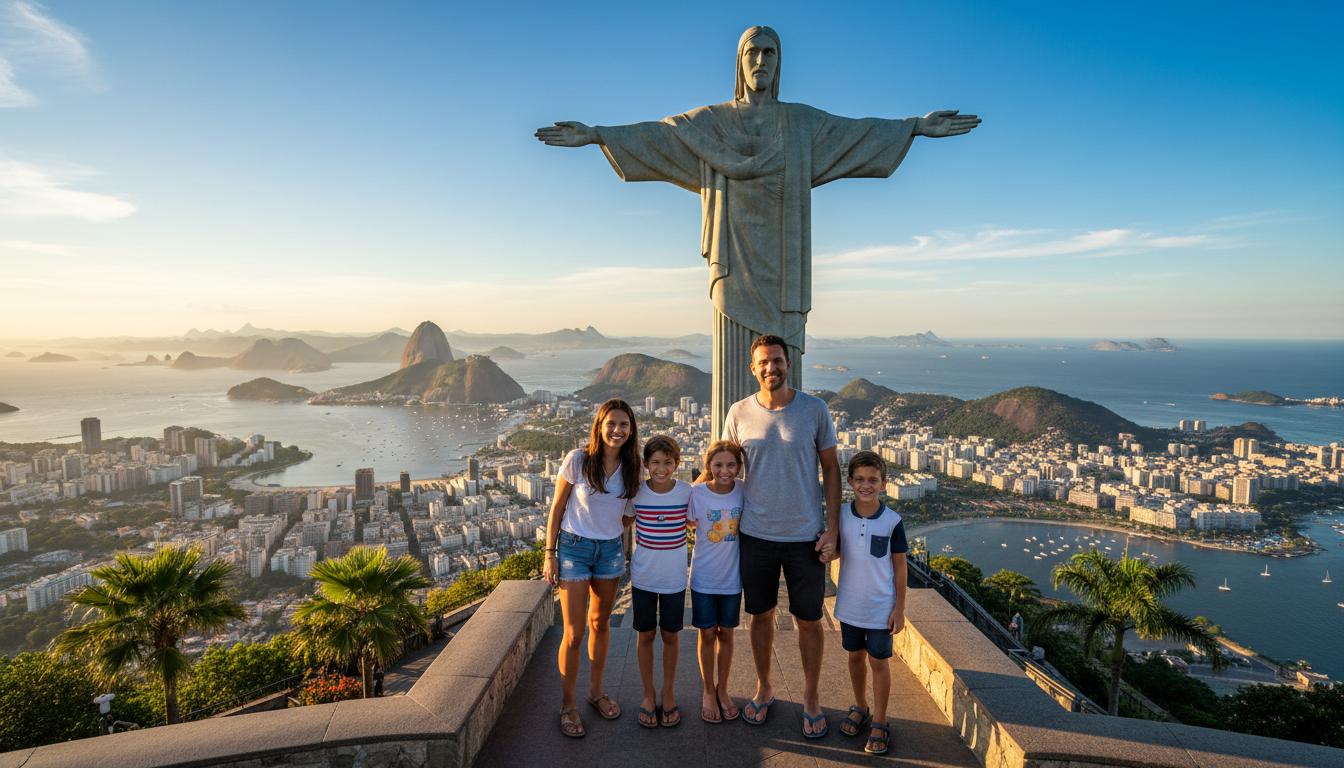 Familia no Cristo Redentor